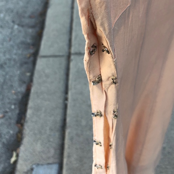 Vintage light pink midi dress ONE OF A KIND xs - Picture 6 of 6